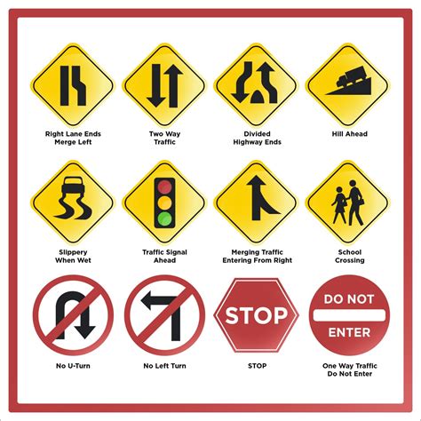 Printable Road Sign Practice Test - Printable JD