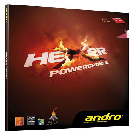 Andro Hexer Powersponge - Tischtennis Fachgeschäft und Onlineshop