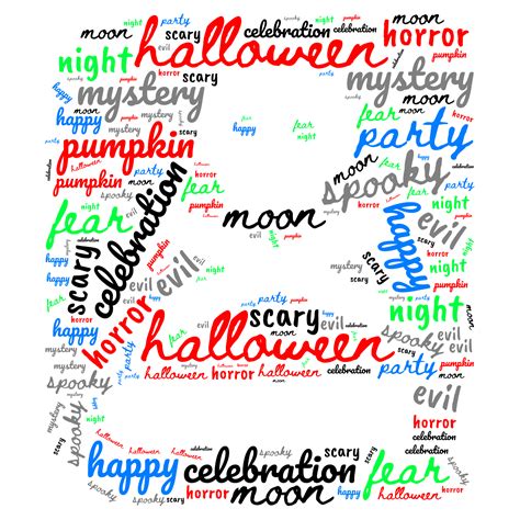 Halloween Word Art 11124677 PNG