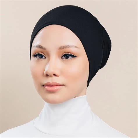 Muslim Inner Hijab Caps Stretch Turban Cap Women Islam Headwrap