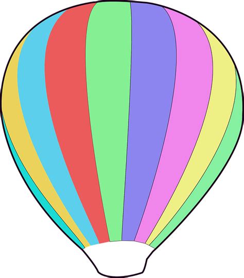 Hot Air Balloon Template Printable