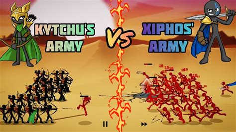 Kytchu Archidon Army Vs Xiphos Swordwrath Army Stick War Epic Battles