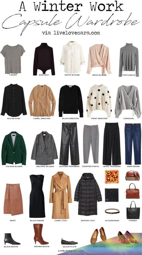 Jan 17 2020 How to Build a Winter Work Capsule Wardrobe â