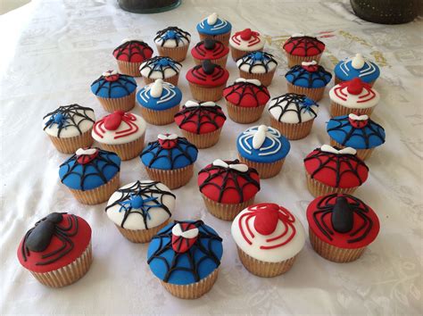 Spider Man Cupcakes Spiderman Cupcakes Spiderman Birthday Cupcake