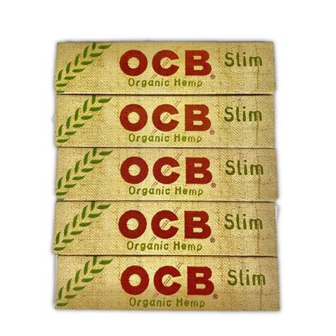 5 Ocb Organic Hemp King Size Slim Rolling Papers