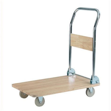 Folding Trolley With Wooden Platform Platform Trucks And Trolleys From