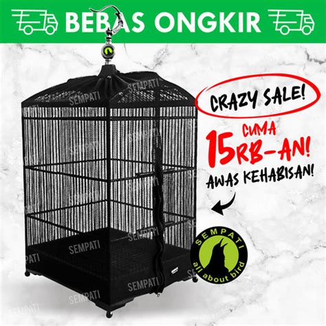 Jual Krodong Kotak Transparan Eco Kerodong Sangkar Burung Kacer Kenari