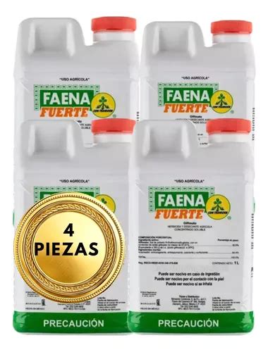 Faena Fuerte 4 Litros Glifosato Herbicida Elimina Malezas En Venta En