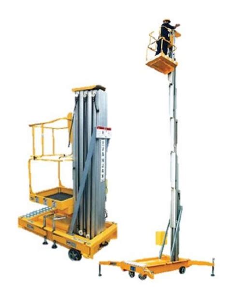 Rajgauri Aluminium Single Mast Aerial Work Platform Model Name Number