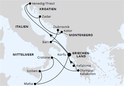 Aidablu Aida Adria Mittelmeerinseln Ab Korfu April Bis Oktober