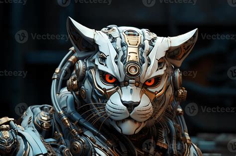 robot cat futuristic. 26361222 Stock Photo at Vecteezy