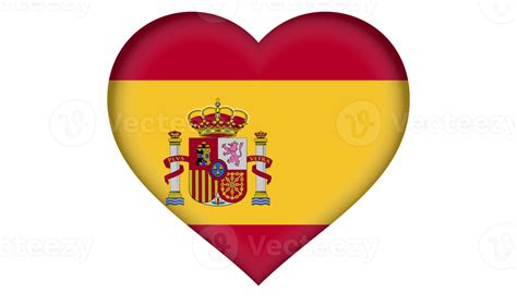 icono de la bandera de España en forma de corazón 13471320 PNG