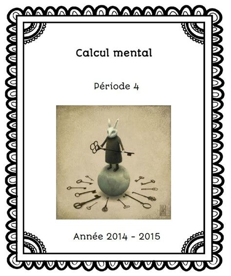 Calcul Mental P Riode De Deux Choses L Une Math Teacher Mom