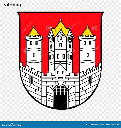 Emblem Of Salzburg Stock Illustration Illustration Of Austrian 130369390