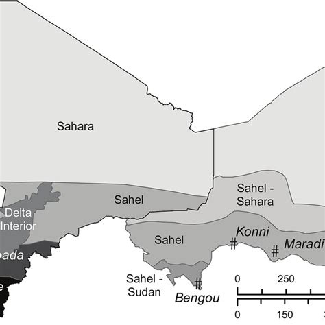 A Map Of Agroecological Zones And Sites For Research Conducted In Mali