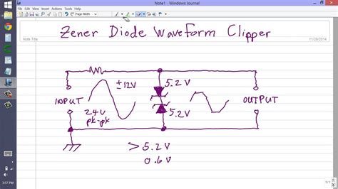 Zener Diode Waveform Clipper Youtube