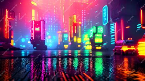 Premium AI Image | Cyberpunk city illustration