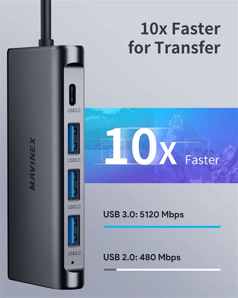 Usb C Hub 9 In 1 Mavinex 4k Hdmi Usb C Docking Station 100w Power