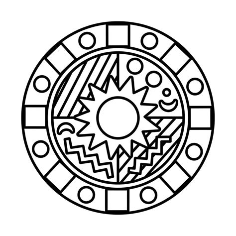 Mandala Africana Facil - Desenhe Mandala Africana fácil para colorir, imprimir e desenhar ...