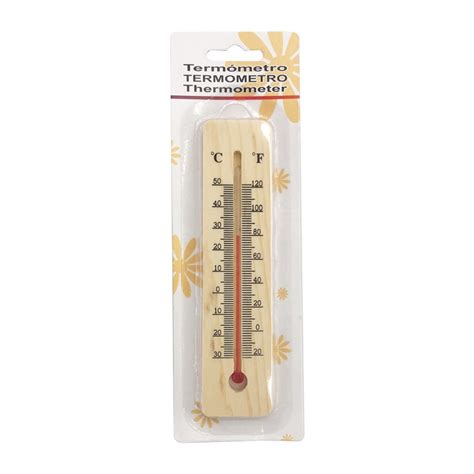 Traditional Wooden Thermometer to Measure Room Temperature,Can be used Indoor or Outdoor, Home ...