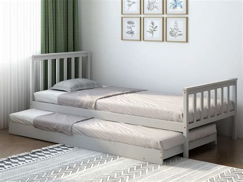 Buy Pananastore Wood Single Day Bed Pullout Trundle Included 3ft