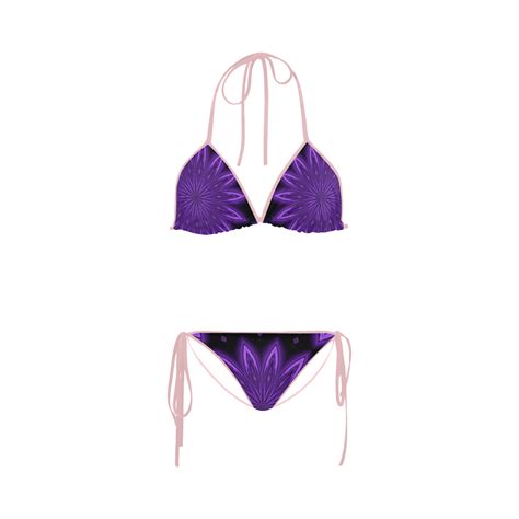 PURPLE CIRCLES Custom Bikini Swimsuit Bikinis Bikini Swimsuits Custom Bikinis