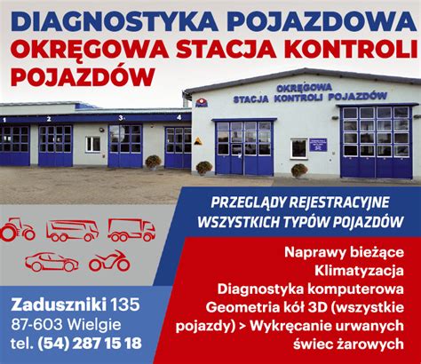 Okr Gowa Stacja Kontroli Pojazd W Zaduszniki Diagnostyka Pojazdowa