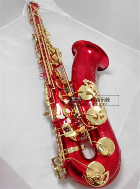 Suzuki Tenor Saxophone B Flat Laiton Rouge Cl Dor Boutons Perles