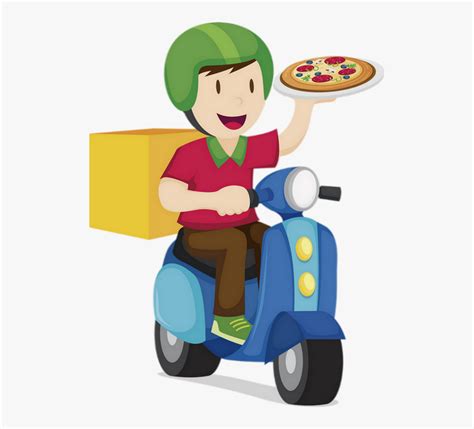 De Entregador De Pizza Imagem Em Formato Png Transparent Entregador