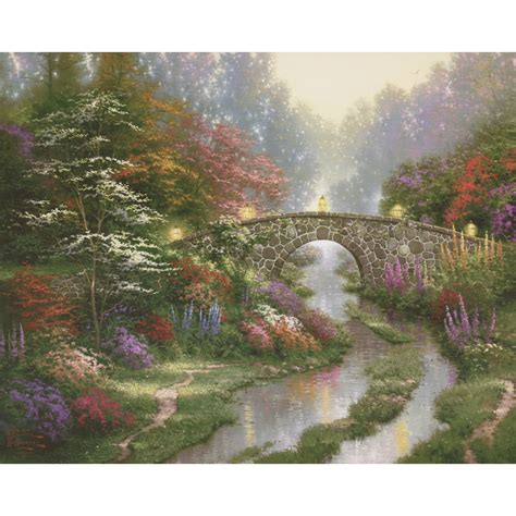 Thomas Kinkade Stillwater Bridge X Fine Art Print Pristine