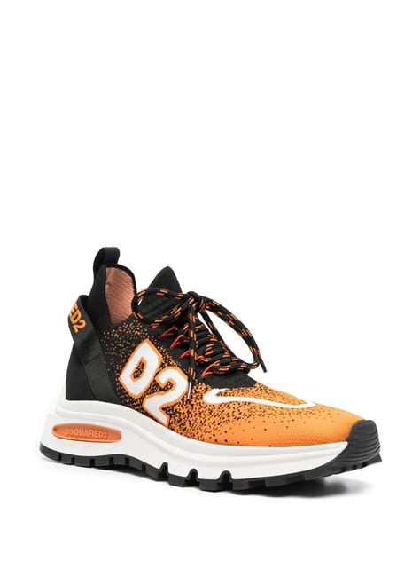 DSQUARED2 DSQ2 knit-upper Sneakers | Black | FARFETCH AO