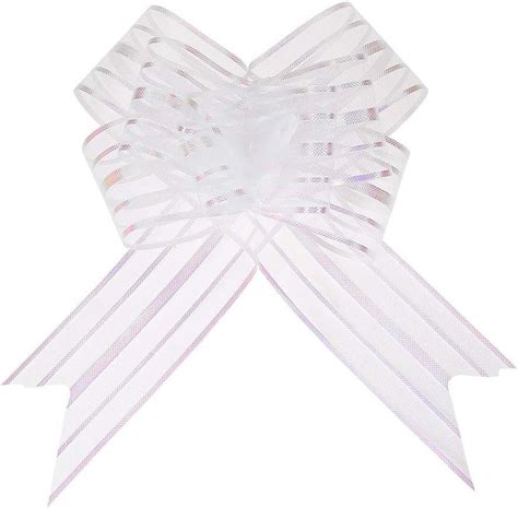 XC 30 Pcs Pull Bows Large Gift Ribbon Wedding Car Ribbon White Satin