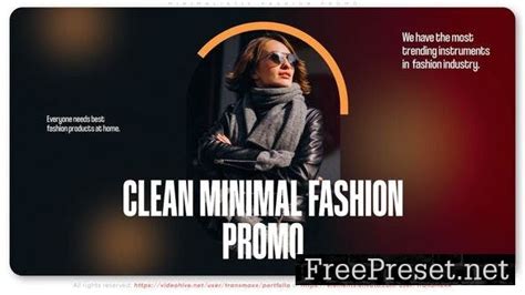 Minimalistic Fashion Promo Video Template