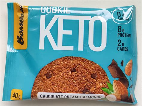 Протеиновое печенье Bombbar КЕТО cookie Шоколад с миндалем | отзывы