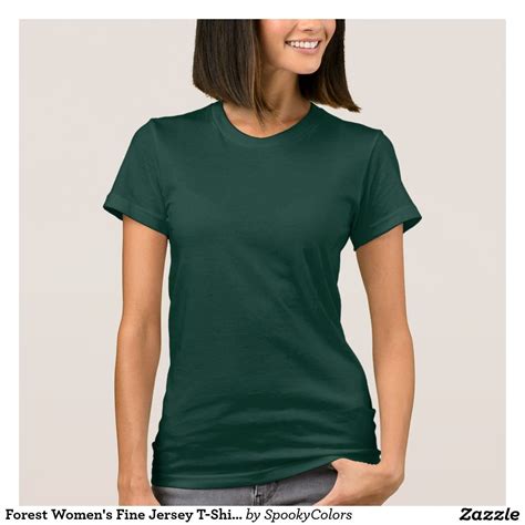 Dark Green Womens Jersey T Shirt Zazzle T Shirts For Women Shirt
