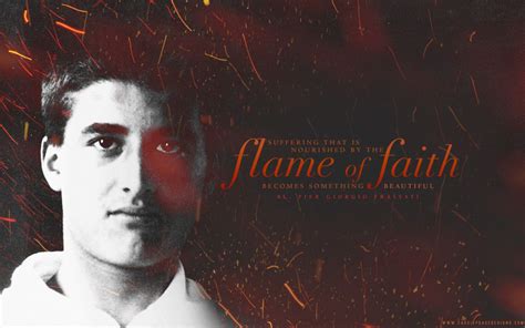 Bl Pier Giorgio Frassati “flame Of Faith” Desktop Wallpaper Faith Desktop Wallpaper Flames