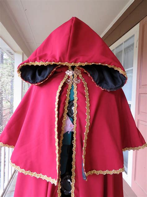 Custom Made Red and Gold Adult Cape with Caplet cosplay costume – MJcostume