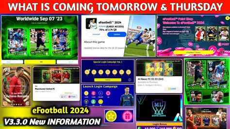 What Is Coming On Tomorrow Thursday In Efootball Efootball