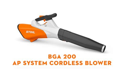 STIHL BGA 200 Cordless Professional Blower STIHL GB YouTube