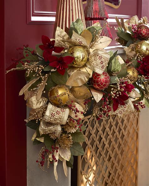 Neiman Marcus Gold Christmas Pre Lit Garland Neiman Marcus