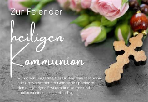 Grüße zur Heiligen Kommunion Gemeinde Eppelborn