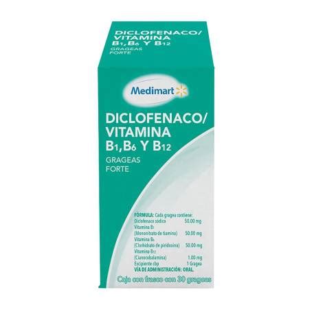 Diclofenaco Vitamina B B Y B Medimart Forte Grageas Sam S Club