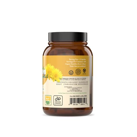 Organic Dandelion Capsules Cnpusa