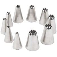 Ateco Piece Stainless Steel Open Star Piping Tip Decorating Set