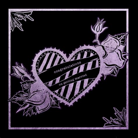 Gothic Heart Congratulations On Getting Married | Boomf