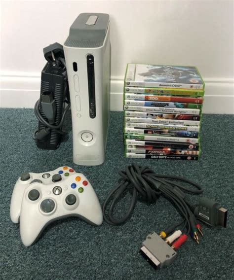 Microsoft Xbox 360 White Arcade Console 20gb Hard Drive For Sale Online