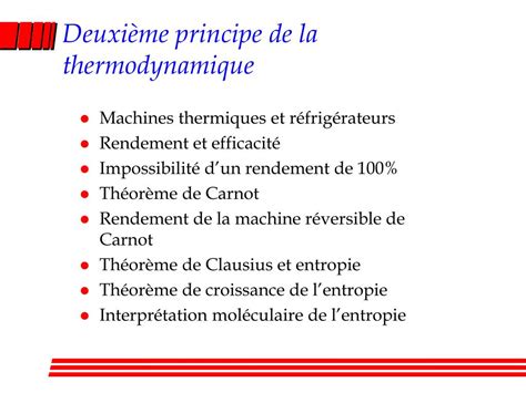 Ppt Deuxi Me Principe De La Thermodynamique Powerpoint Presentation