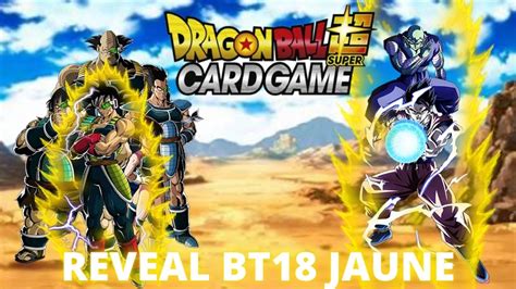 REVEAL ET ANALYSE DES CARTES JAUNES DE LA BT18 DRAGON BALL SUPER CARD