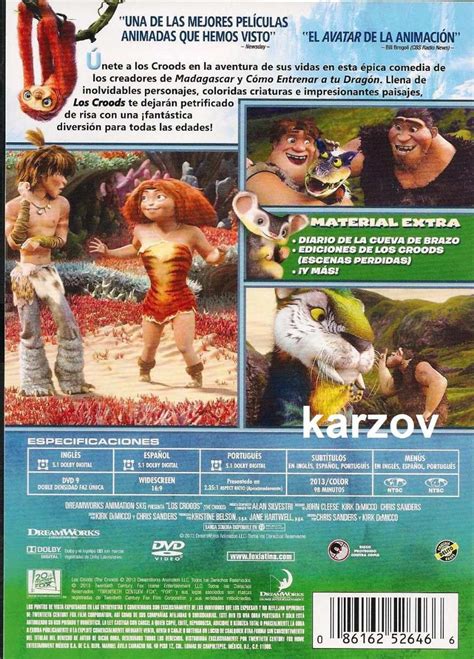 Los Croods Pelicula Dvd - $ 199.00 en Mercado Libre