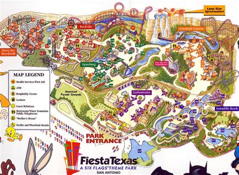 Theme Park Brochures Six Flags FiestaTexas - Theme Park Brochures